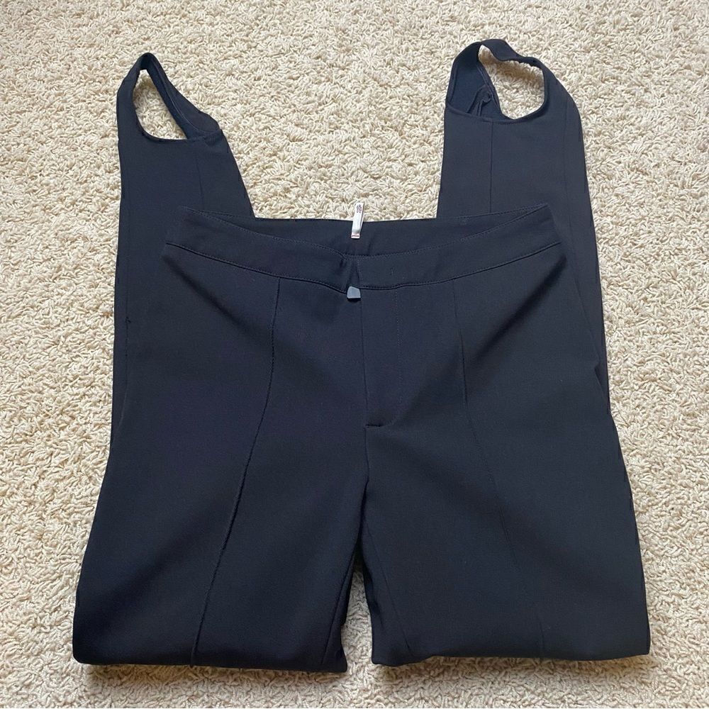 Moncler Grenoble Womens Ski Pants Trousers Stirrups Skinny Leg Us Size 10 Black